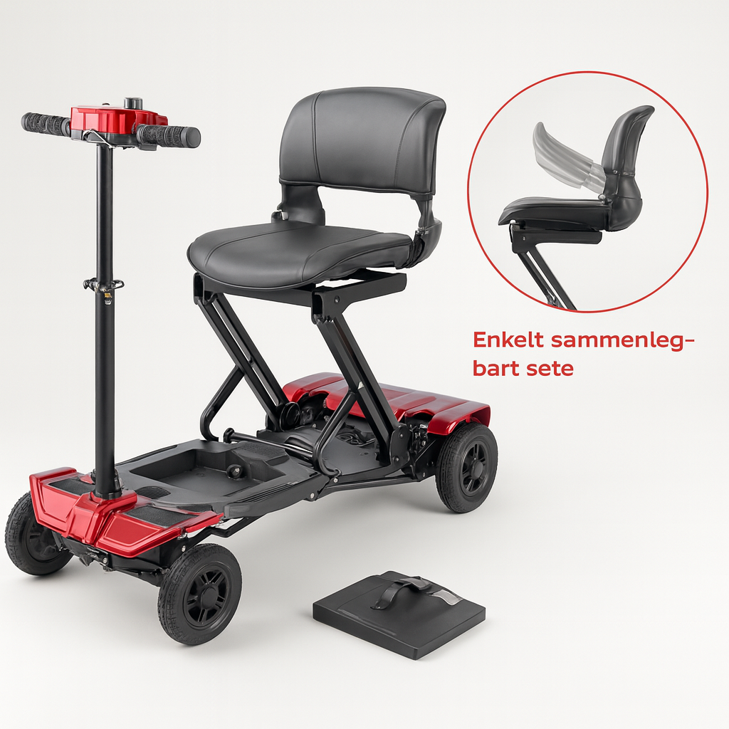 Pacer Pro One foldet og klar for transport